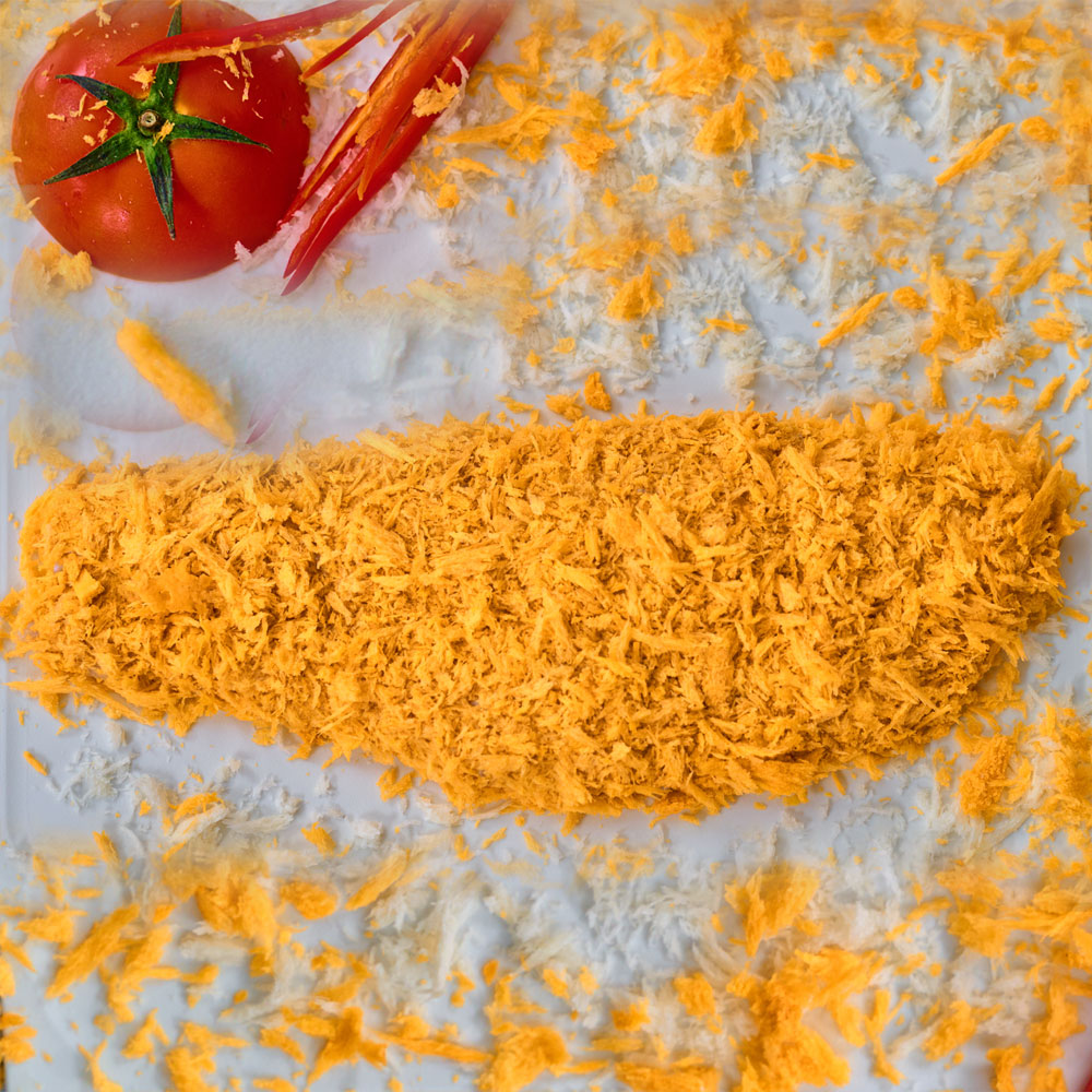 Breaded pangasius fillet (Pangasius hypophthalmus)
